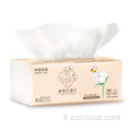 Tissu facial à pack de coton 100% pur